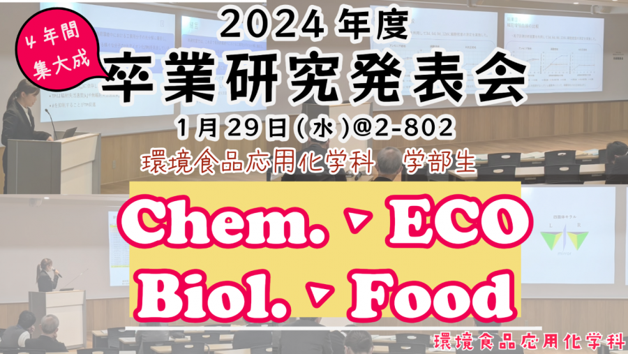 2024年度卒業研究発表会開催