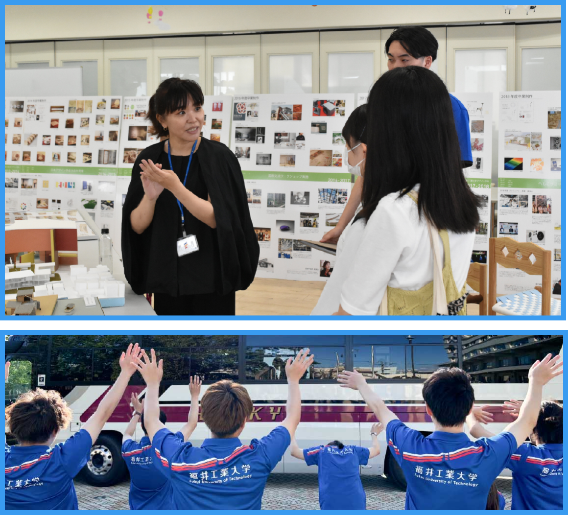 学生が主導するオープンキャンパスの様子