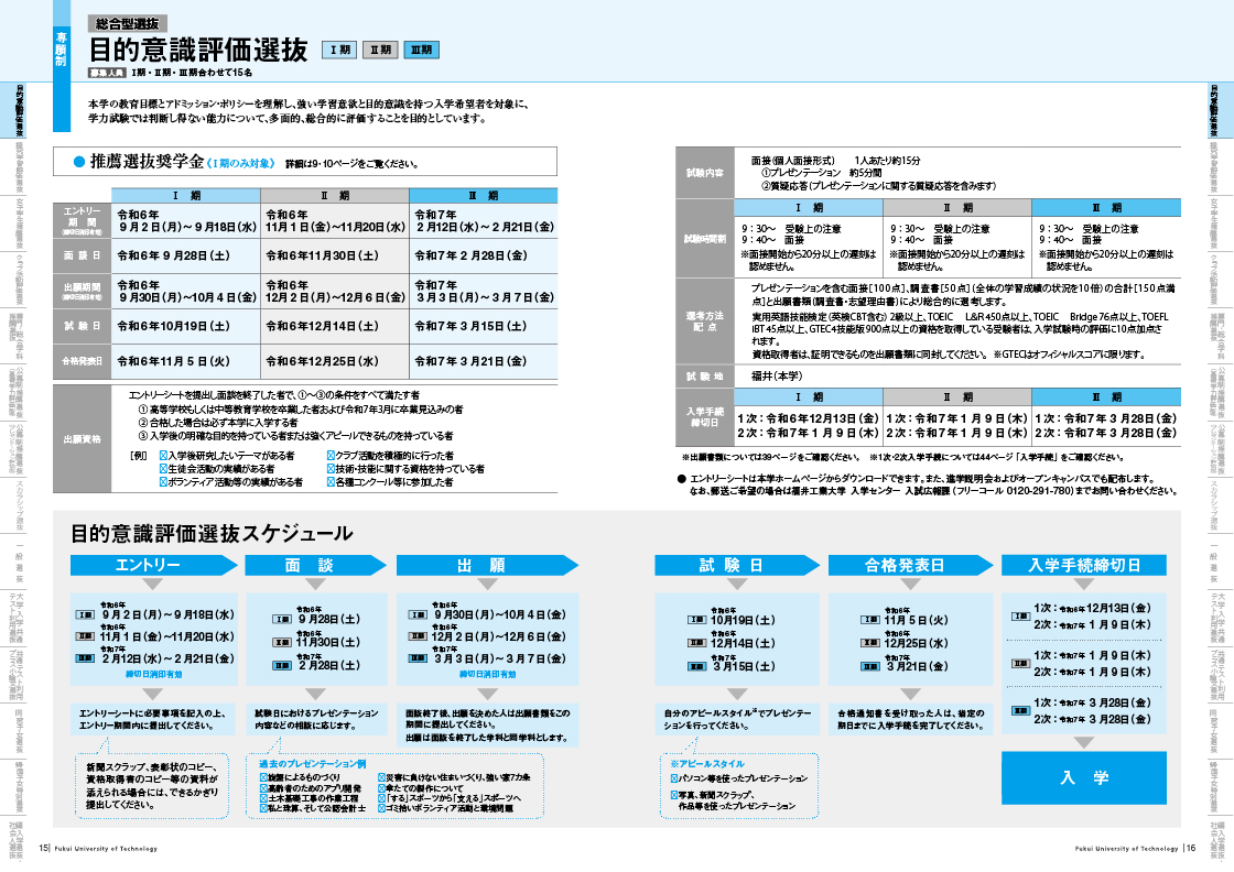 2025年度入学試験要項