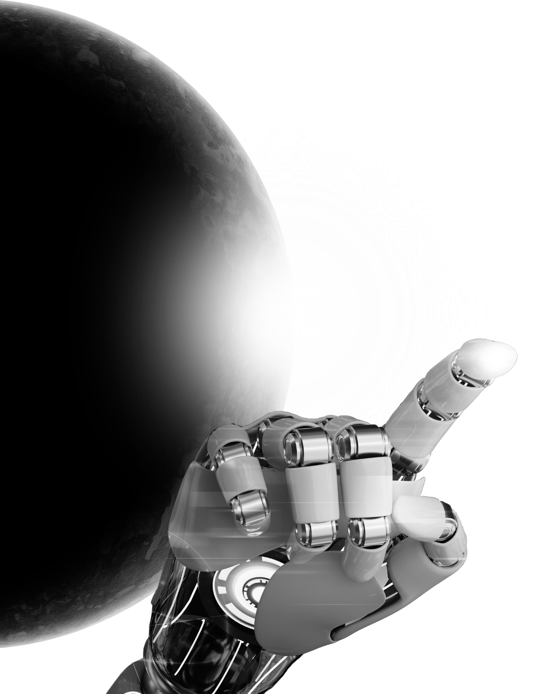 宇宙で働くロボット