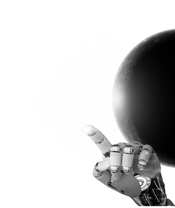 宇宙で働くロボット