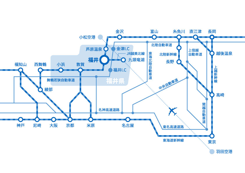 電車・自動車でのアクセス