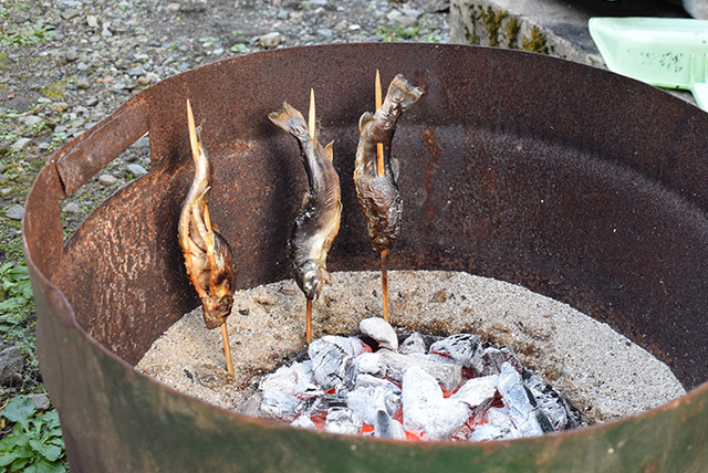 イワナの塩焼き